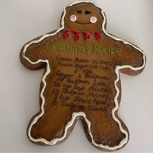 ✨✨Grandma’s Recipe Ceramic gingerbread man✨✨